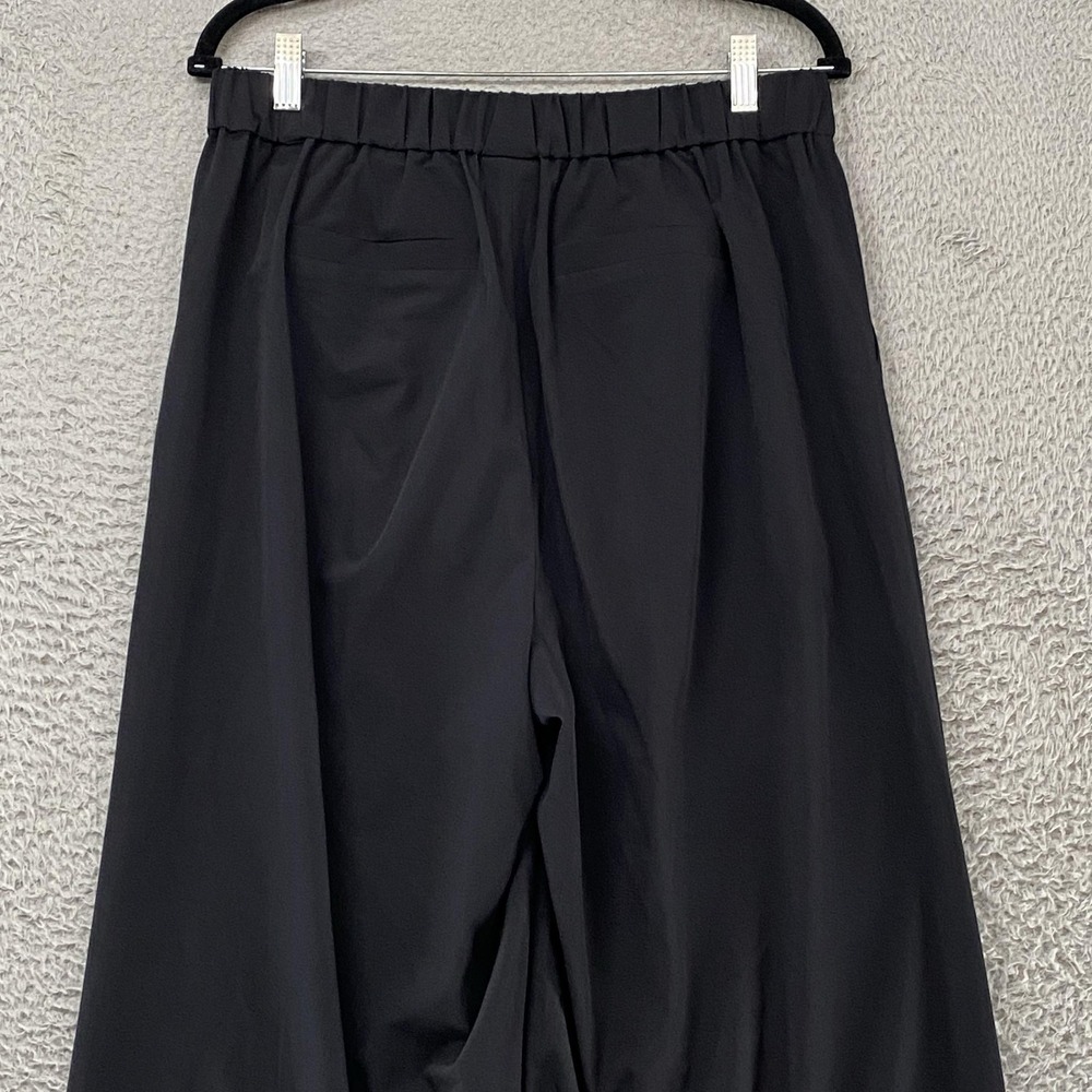 Varley Kayson Wide Leg Pants Womens Large Black Soft Stretch Travel Lightweight - Picture 13 of 16